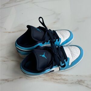 Blue and Navy Jordans